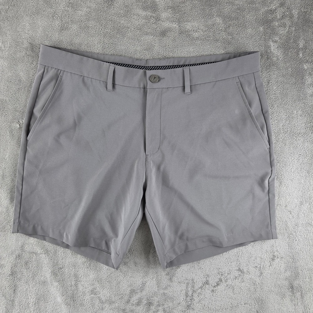 Primo Golf Performance Gray 7" Inseam Shorts Men's 38 Stretch Preppy Business